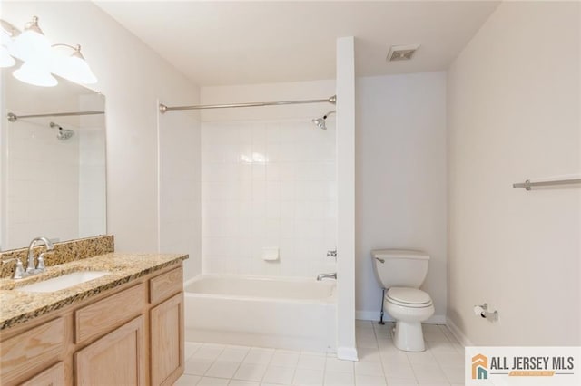 199 Pinelli Dr, Piscataway, NJ 08854 - bathroom featuring vanity,  shower combination, and tile patterned floors