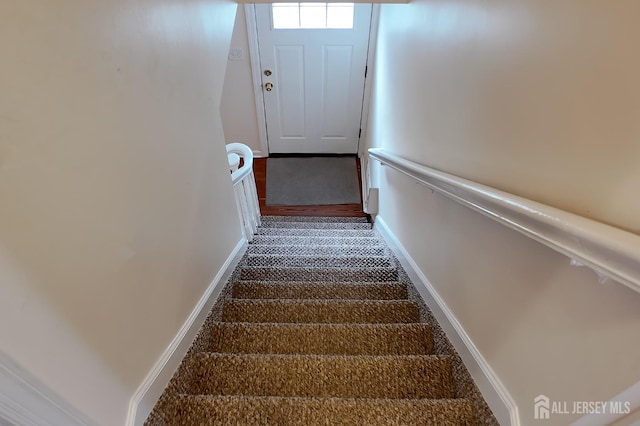 202 Jackson Ave, Edison, NJ 08837 - staircase featuring baseboards