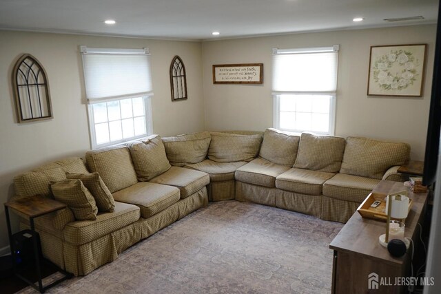 709 Wadsworth Ave, South Plainfield, NJ 07080 - living room with healthy amount of natural light and recessed lighting