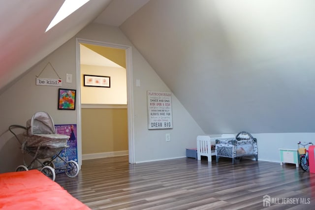 709 Wadsworth Ave, South Plainfield, NJ 07080 - bonus room featuring wood finished floors, lofted ceiling, and a skylight