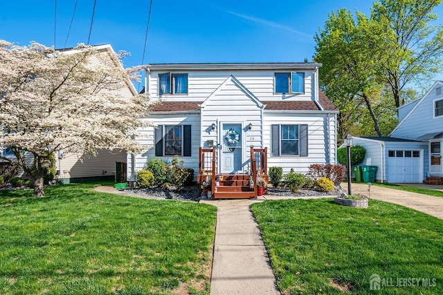 114 Garden Ter, Edison, NJ 08817 - view of front of home featuring a front lawn and roof with shingles