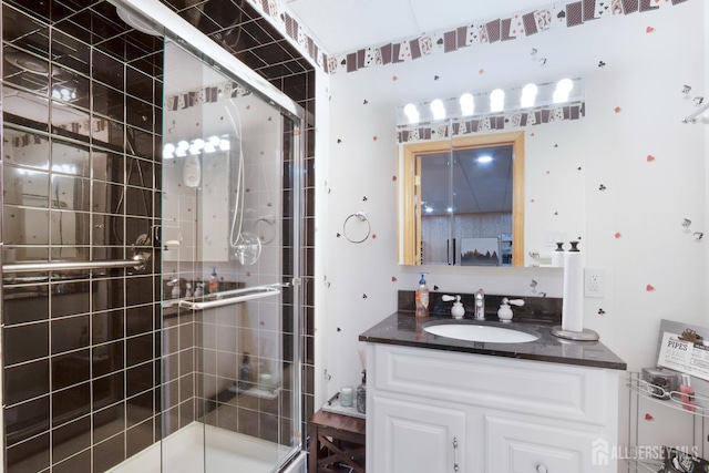 22 Fairway Blvd, Monroe, NJ 08831 - full bath featuring vanity and a stall shower