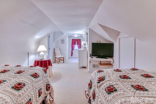 815 Marlboro Rd, Old Bridge, NJ 08857 - bedroom featuring lofted ceiling and light colored carpet