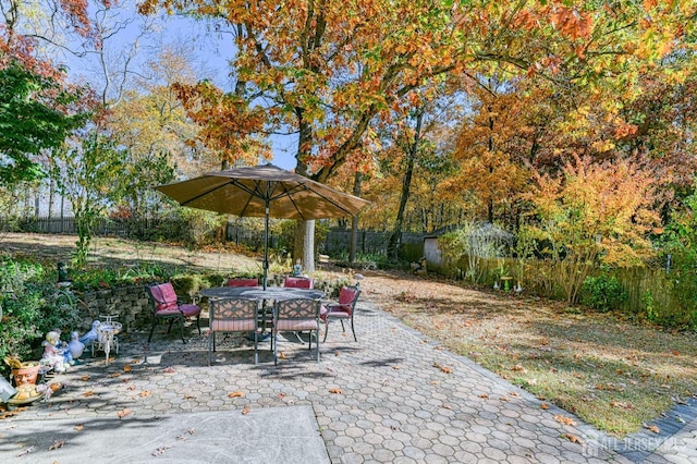 815 Marlboro Rd, Old Bridge, NJ 08857 - fenced backyard featuring a patio and outdoor dining space