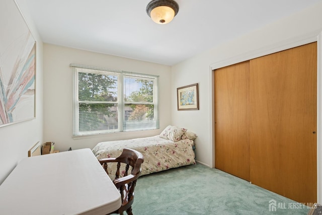 view of carpeted home office