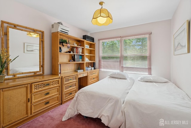 bedroom with carpet