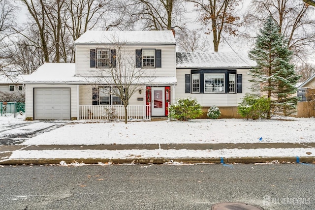 view of front of house featuring a garage