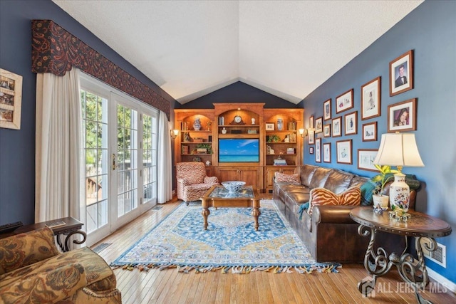 11 Cardinal Ct, Old Bridge, NJ 08857 - living room with vaulted ceiling and hardwood / wood-style flooring