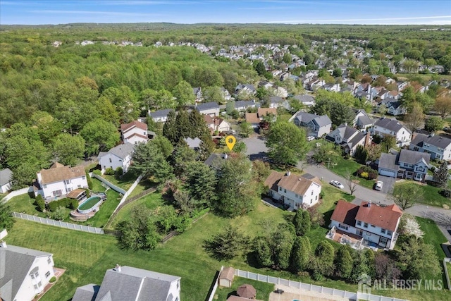 11 Cardinal Ct, Old Bridge, NJ 08857 - aerial view of property and surrounding area with a heavily wooded area and nearby suburban area