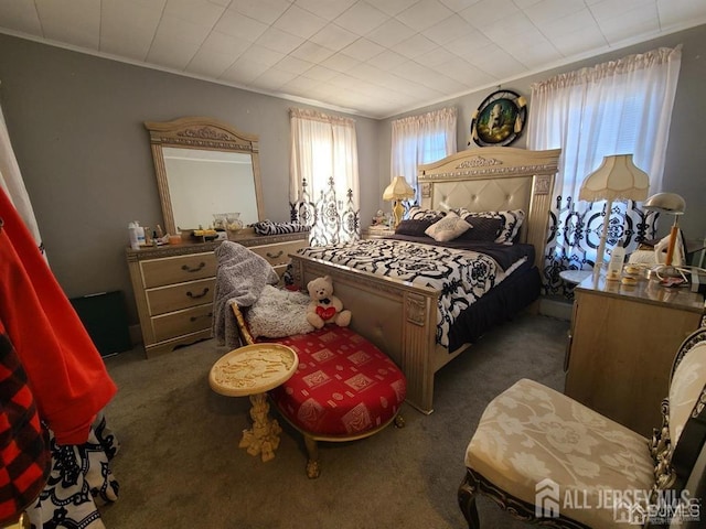 466 W Ave, Sewaren, NJ 07077 - bedroom with crown molding and carpet floors