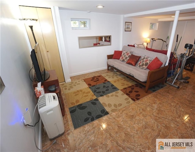 25 Clover Ave, Colonia, NJ 07067 - living area with baseboards