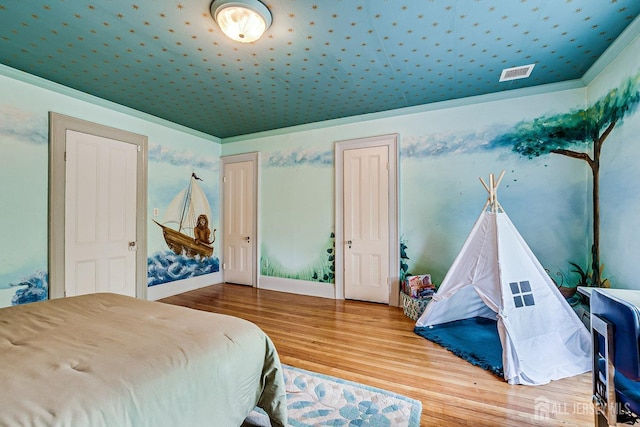 44 Rector St, Metuchen, NJ 08840 - bedroom with wood finished floors and crown molding