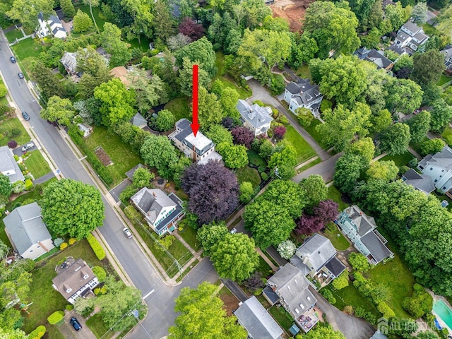44 Rector St, Metuchen, NJ 08840 - aerial overview of property's location featuring nearby suburban area