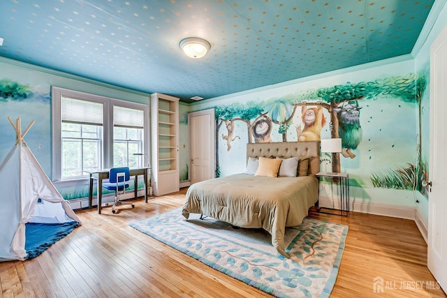 44 Rector St, Metuchen, NJ 08840 - bedroom with hardwood / wood-style flooring and a baseboard heating unit