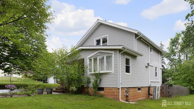 41 Ross Hall Blvd N, Piscataway, NJ 08854 - view of home's exterior featuring a cooling unit