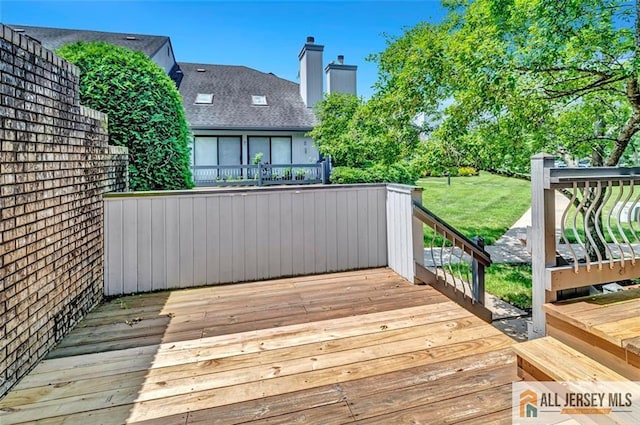 22 Witch Hazel Ct, South Brunswick, NJ 08852 - view of wooden deck