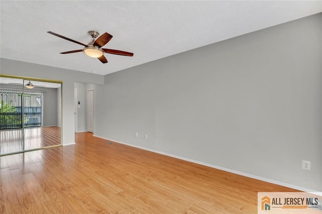22 Witch Hazel Ct, South Brunswick, NJ 08852 - spare room with ceiling fan, light wood-type flooring, and a textured ceiling
