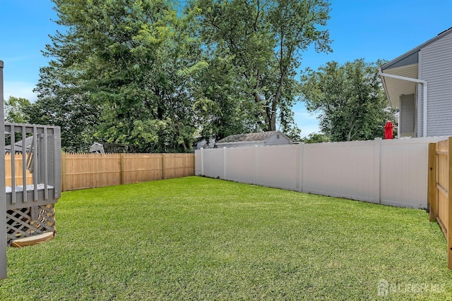 65 Bayview St, Aberdeen, NJ 07721 - fenced backyard featuring a deck