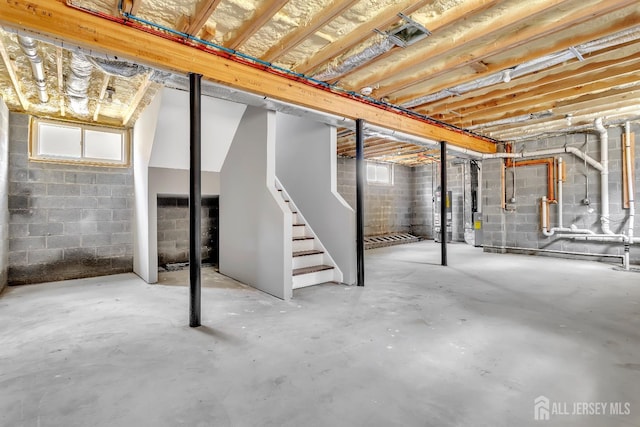 65 Bayview St, Aberdeen, NJ 07721 - below grade area with stairway