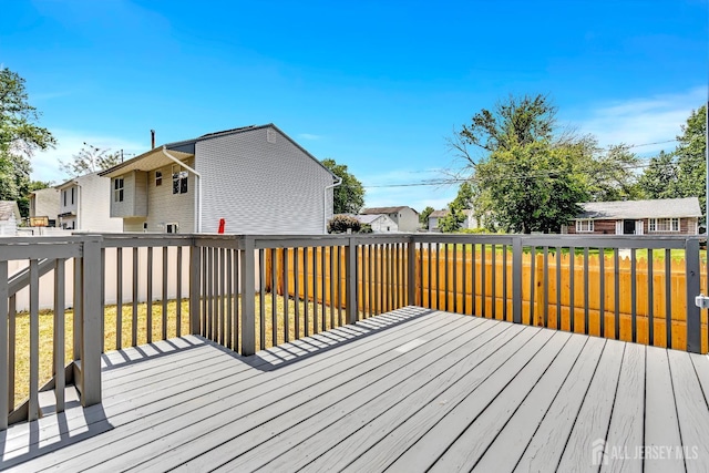 65 Bayview St, Aberdeen, NJ 07721 - deck featuring a residential view and a fenced backyard