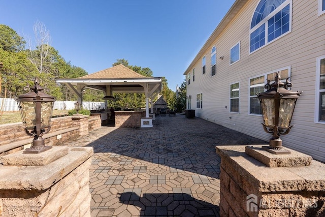 45 Imperial Ct, Monroe, NJ 08831 - view of patio / terrace with a gazebo