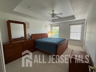284 Brookfield Dr, Jackson, NJ 08527 - carpeted bedroom with a raised ceiling