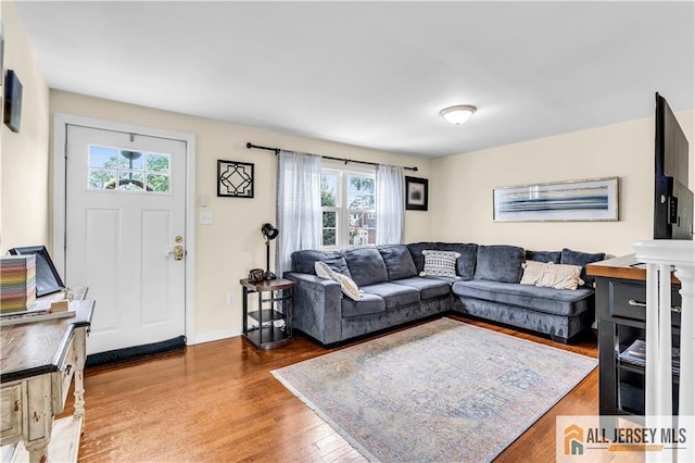 11 Donna St, East Brunswick, NJ 08816 - living room with plenty of natural light and wood finished floors