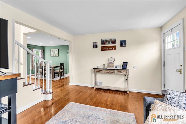 11 Donna St, East Brunswick, NJ 08816 - entryway featuring stairway and wood finished floors
