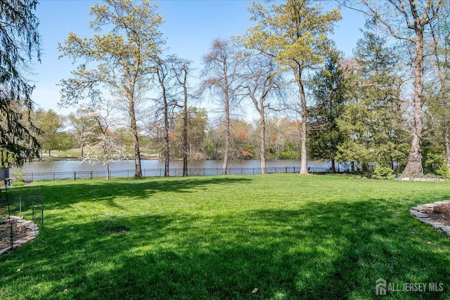 28 Evans Dr, Cranbury, NJ 08512 - view of yard featuring a water view