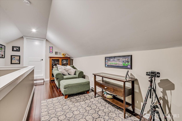 28 Evans Dr, Cranbury, NJ 08512 - bedroom featuring dark wood finished floors, vaulted ceiling, baseboards, and a baseboard heating unit