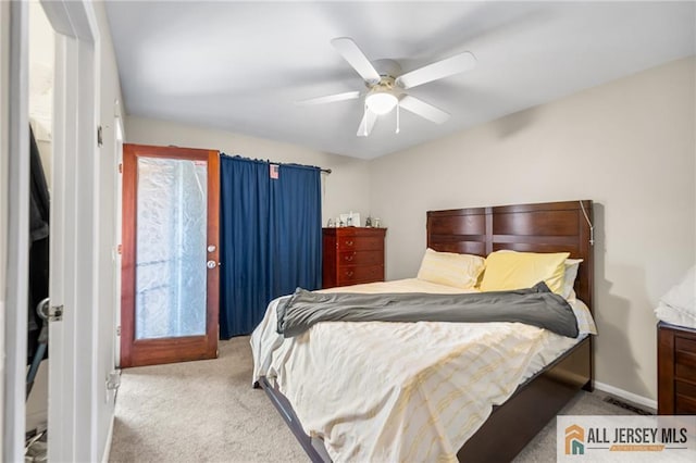 156 George St, New Brunswick, NJ 08901 - carpeted bedroom with a ceiling fan and baseboards