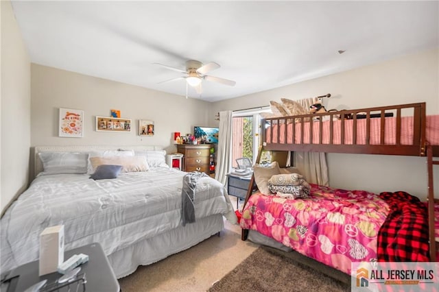 156 George St, New Brunswick, NJ 08901 - bedroom with carpet and ceiling fan