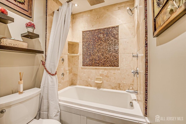 55 Renaissance Ln, New Brunswick, NJ 08901 - bathroom featuring shower / bath combination with curtain and toilet
