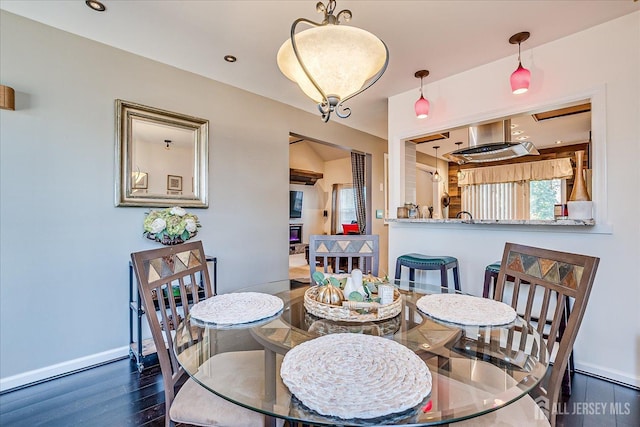 55 Renaissance Ln, New Brunswick, NJ 08901 - dining space featuring baseboards and wood finished floors