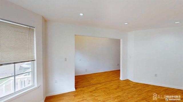 28 Elm St, East Brunswick, NJ 08816 - unfurnished room featuring light wood-type flooring and recessed lighting