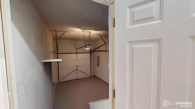 28 Elm St, East Brunswick, NJ 08816 - garage with a garage door opener and electric panel