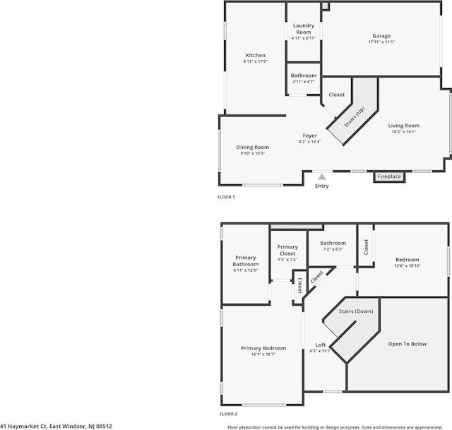 41 Haymarket Ct, East Windsor, NJ 08512 - view of property floor plan