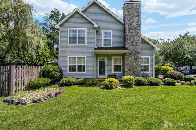 41 Haymarket Ct, East Windsor, NJ 08512 - view of front of home featuring a chimney