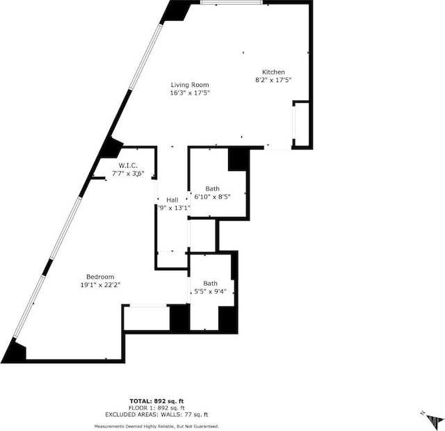 110 Somerset St Unit 2114, New Brunswick, NJ 08901 - property floor plan