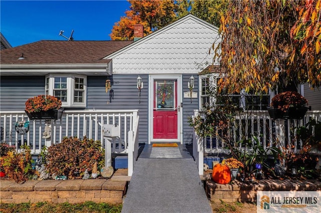 view of front of home