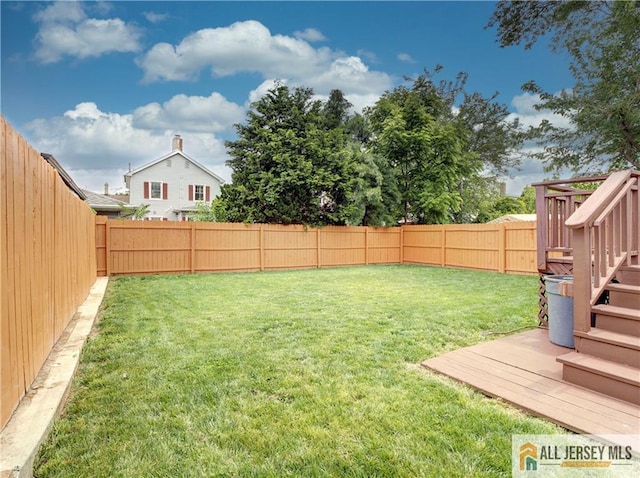 15 Leland Ave, South River, NJ 08882 - fenced backyard featuring a deck