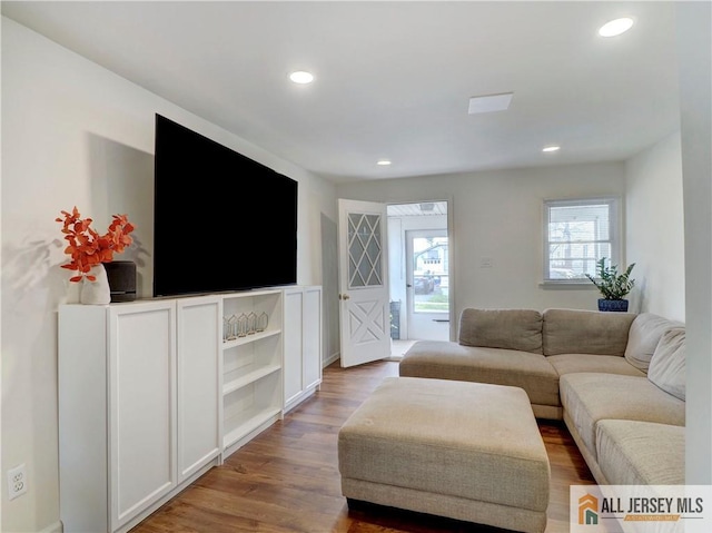 15 Leland Ave, South River, NJ 08882 - living area with recessed lighting and wood finished floors