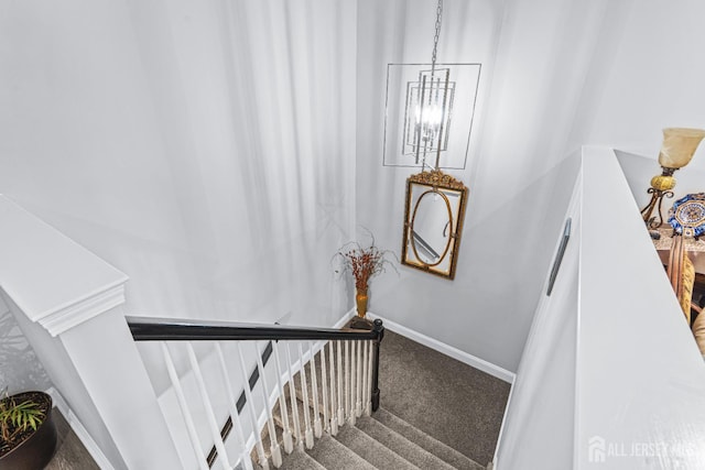 6 Traditions Pl, Monroe, NJ 08831 - stairs featuring carpet flooring and baseboards