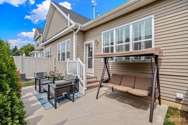 6 Traditions Pl, Monroe, NJ 08831 - view of patio with an outdoor hangout area