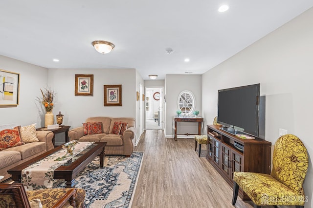 6 Traditions Pl, Monroe, NJ 08831 - living area featuring wood finished floors and recessed lighting
