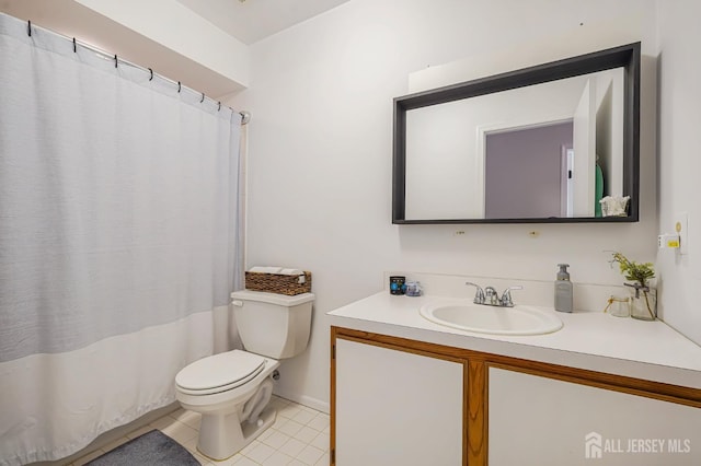 30 Forest Garden Dr, Old Bridge, NJ 07747 - bathroom featuring tile patterned flooring, vanity, and a shower with curtain