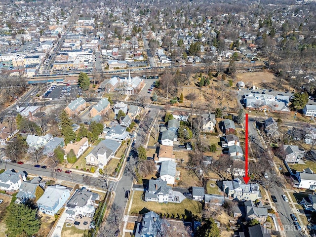 birds eye view of property featuring a residential view