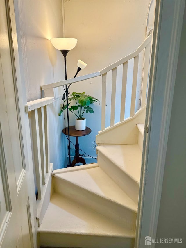 view of stairs
