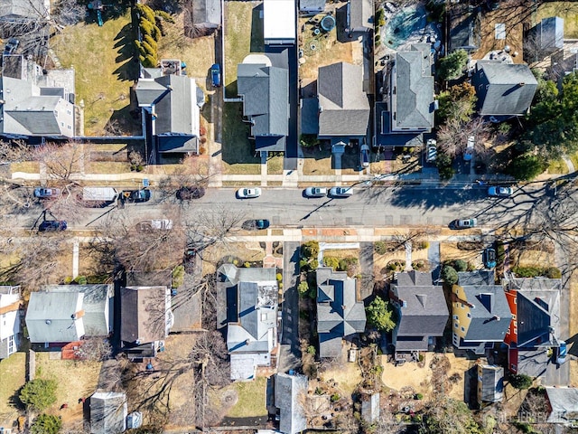 aerial view featuring a residential view