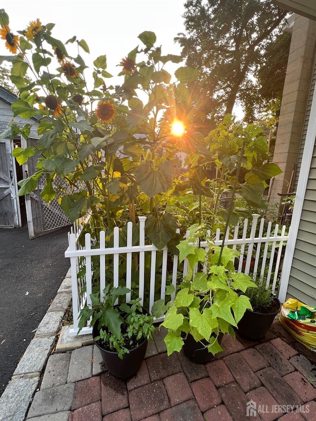 view of patio with fence